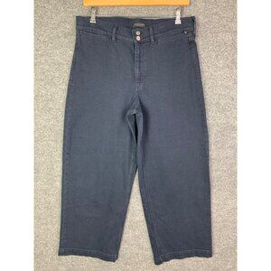 NEW Banana Republic Premium Denim High Rise Wide-Leg Crop Jeans Size 32‎ Long